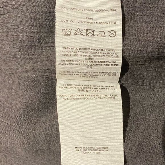 CHARLI Lateshia off the shoulder dress Embroidered Sundress Dark Grey Size 8 - Picture 9 of 12